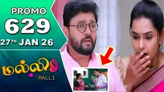 malli today promo 629 review / 27.1.2026 / malli serial 629 review