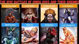 Hindu Gods 🔱And Their Enemies👿 | The Epic Battles Between Gods & Evil