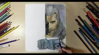 Drawing (Henry Cavill) as the WITCHER: Geralt of Rivia