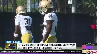Notre Dame linebacker Jaylen Sneed announces return for fifth season