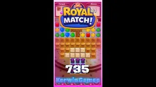 Royal Match Level 735 - Hard Level - No Boosters
