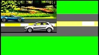 Green screen background traffic road effect before after video