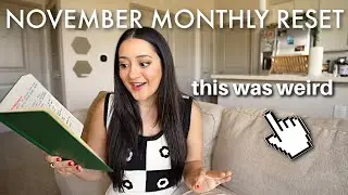 NOVEMBER MONTHLY RESET | New Goals, Releasing, Monthly Favorites!