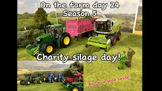 Charity silage day | On the farm day 24 Season 5 | 1:32 farm model diorama