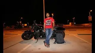 Aap ka bhai aur Harley ki ride.