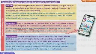 Elements of Delegation Authority Responsibility & Accountability CBSE Class 12 Business Studies