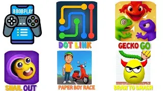📱Dot Link,Gecko Go,Snail Out,Draw To Smash 🎮 #gameplay #1