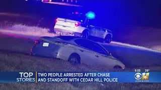 2 Suspects Who Shot At Cedar Hill Police Arrested After Chase, Standoff