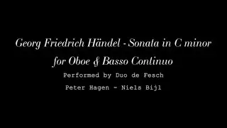 Georg Friedrich H&auml;ndel - Sonata in C minor
