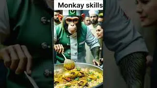 Monkey skills#ai video#short video