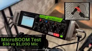 Zacuto MicroBOOM, on camera mounted boom pole vs on board shotgun microphone audio test
