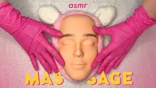 ASMR Relaxing Face Massage on Mannequin | No Talking | Facial Skincare Treatment