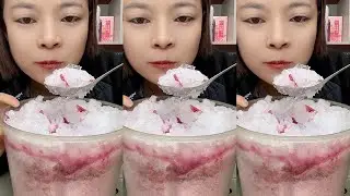 Y14 / ASMR ICE EATING / FREEZER FROST ICE / FLAVOURED ICE / ICE EATING🧊