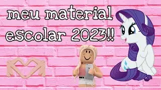 meu material escolar 2023!!