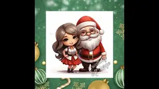Mr. and Mrs. Claus Holiday | Christmas SVG Bundle | 4 Image Instant Download | Unique Digital Art