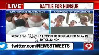 HD Kumaraswamy campaigns in 20 villages