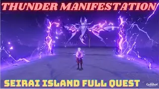 Genshin Impact 2.1:  Thunder Manifestation / Seirai Island / Full Story Quest
