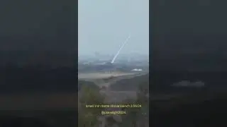 2/26/24 Israeli iron dome missile launch to defend Hezbollah rocket attack #israel #peace
