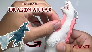 Fazendo o Dragão ARRAX em Clay Art | A Casa do Dragão (biscuit)