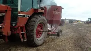 58 Year Old New Holland Grinder-Mixer Back to Work