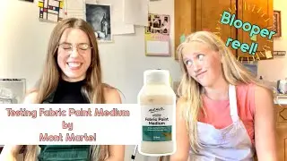 Turn acrylic paint into fabric paint! Testing Fabric Paint Medium by Mont Marte