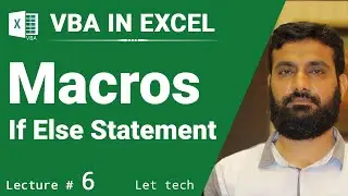 VBA, Macros, If Else Statement | VBA in Urdu & Hindi