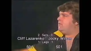CIGARETTES & ALCOHOL - JOCKY WILSON VS CLIFF LAZARENKO - DARTS IN THE 1980S