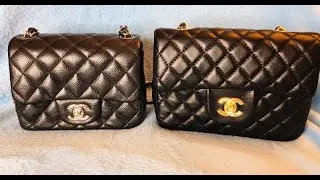 REAL VS FAKE CHANEL DESIGNER DUPE MINI FLAP BAG WISH!