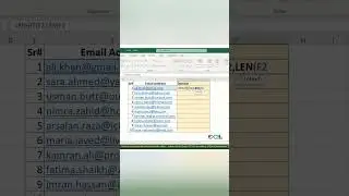 Extract Domain Name from Email #exceltips #tipsntricks #excel101