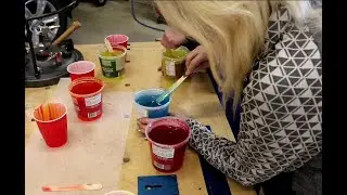 Resin Vase:     Wood turning video combining red osier dogwood and resin on a poplar blank.