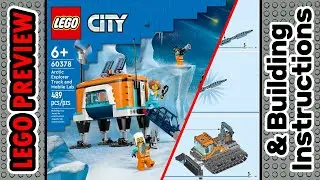 PREVIEW: 60378, LEGO CITY, Arctic Explorer Truck and Mobile Lab​ & Building Instructions! LEGO 2023