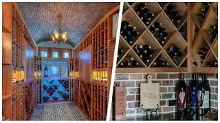 75 Multicolored Floor And Red Floor Wine Cellar Design Ideas You'll Love ⭐️