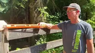 How to cut 6x6 fence post on angle (safely)