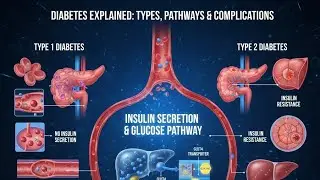  Diabetes and it's types (1&2). Alpha,beta,gamma cells & Insulin  secretion. Glucose storage, GLUT4