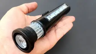 How to make a rechargeable dual lens flashlight using Effervescent tablets tube