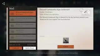 Reverse: 1999 - Discord Community Monthly Sign-in Rewards Mail - Day 1