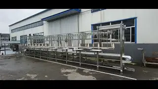 Automatic chicken cut up line 1500 bph