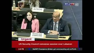 UN Security Council convenes session over Lebanon