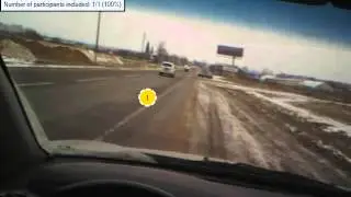 What men see when they start driving a car (eye tracking)