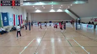 8.1.2025., CEV ECQ U18 W - MEVZA, GROUP A, AUSTRIA - CROATIA