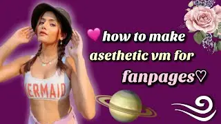 how to make asethetic VM&hearts;︎ for 𝒇𝒂𝒏𝒑𝒂𝒈𝒆♡︎@SamreenAli142 #picsarteditingtutorial #fanpage