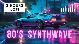 80s Synthwave Time Machine - a 2 Hours Retrowave Inspired Instrumental Lofi Experience