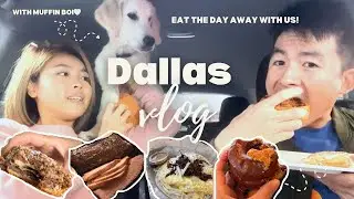 Dallas, Texas Vlog | Lotsa food!🍖🍩🥐