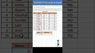 Advanced XLOOKUP Formula in Excel #excel #exceltips #exceltutorial #shorts #msexcel #microsoftexcel