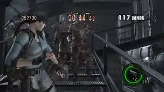 Resident Evil 5 PS4 The Mercenaries United Experimental Facility Solo 624k BSAA Jill
