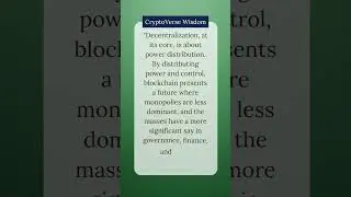 The Power of Decentralization #Blockchain #Crypto #Education #Quote #Innovation #Technology #Finance