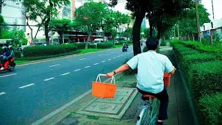 [4K] Morning Routines in Bangkok Thailand - Rama 4 Road Walking Tour (ย่านพระราม4)
