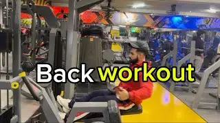 today back back workout in gym 😎👍