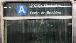 NYC Subway: Riding the R42 (A) Train From Broadway Junction To Euclid Avenue