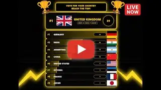 🚀 NATION SHOWDOWN: Power Up Your Flag! 🏁 (LIVE VOTE) 🏆